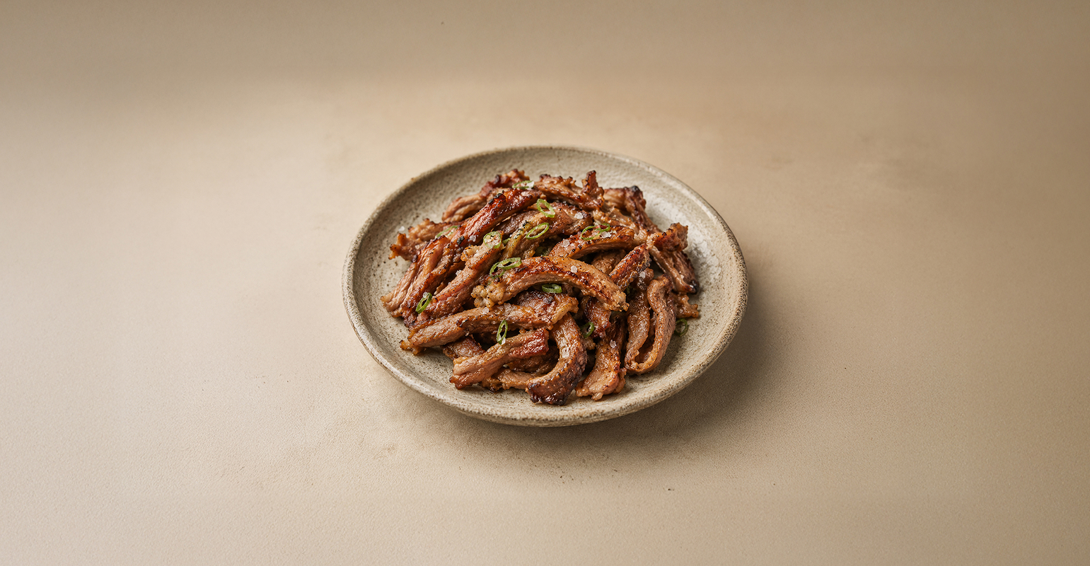 Charcoal-grilled duck neck